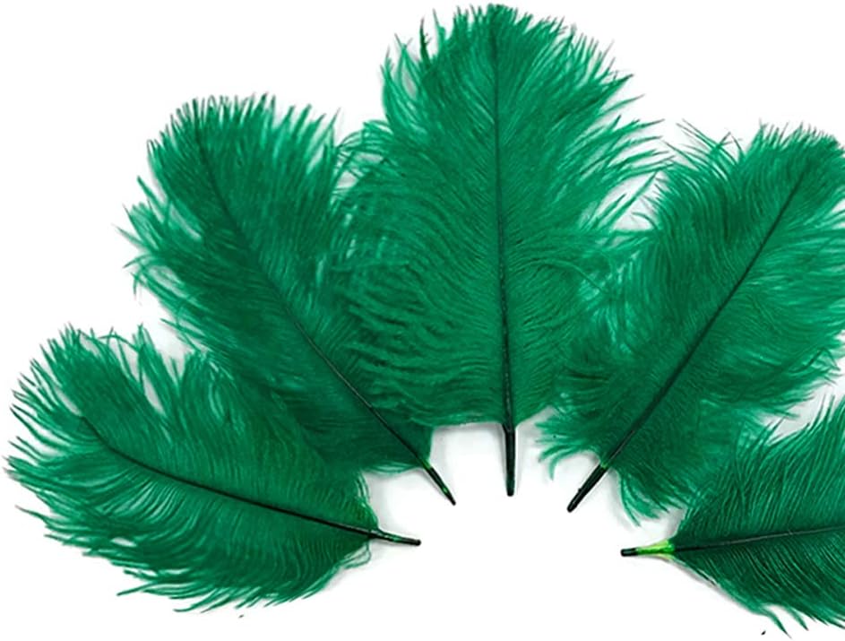 1 Pack - Kelly Green Ostrich Small Confetti Feathers 0.3 Oz