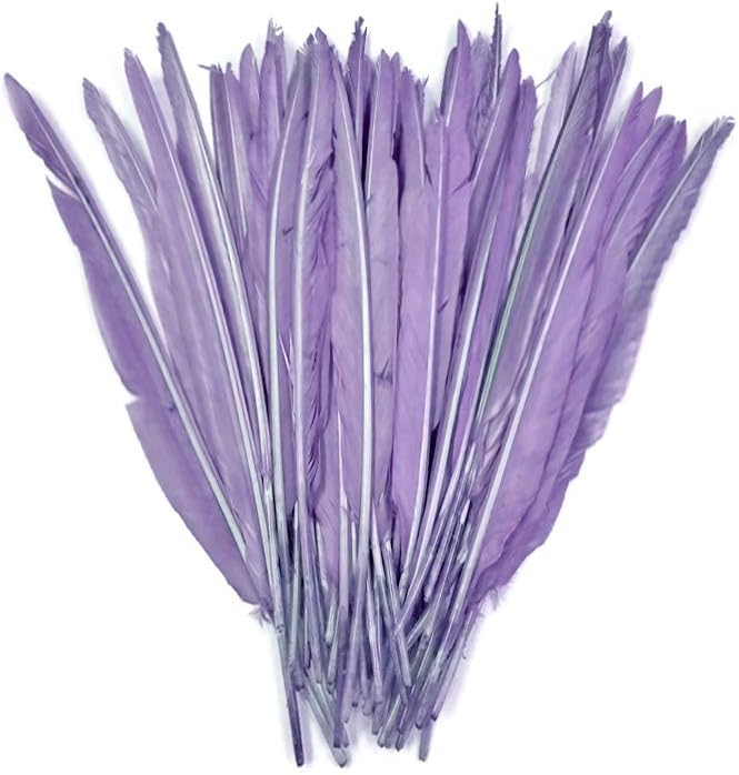 1/4 Lb. - Lavender Goose Pointers Long Primaries Wing Wholesale Feathers (Bulk)
