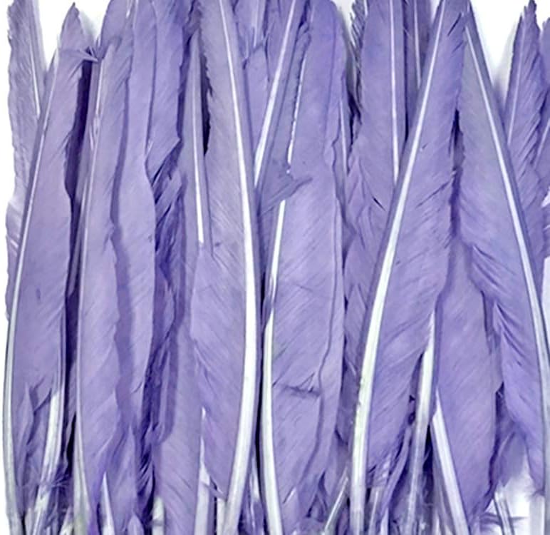 1/4 Lb. - Lavender Goose Pointers Long Primaries Wing Wholesale Feathers (Bulk)