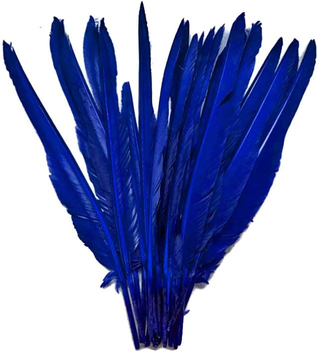 1/4 Lb. - Royal Blue Goose Pointers Long Primaries Wing Wholesale Feathers (Bulk)