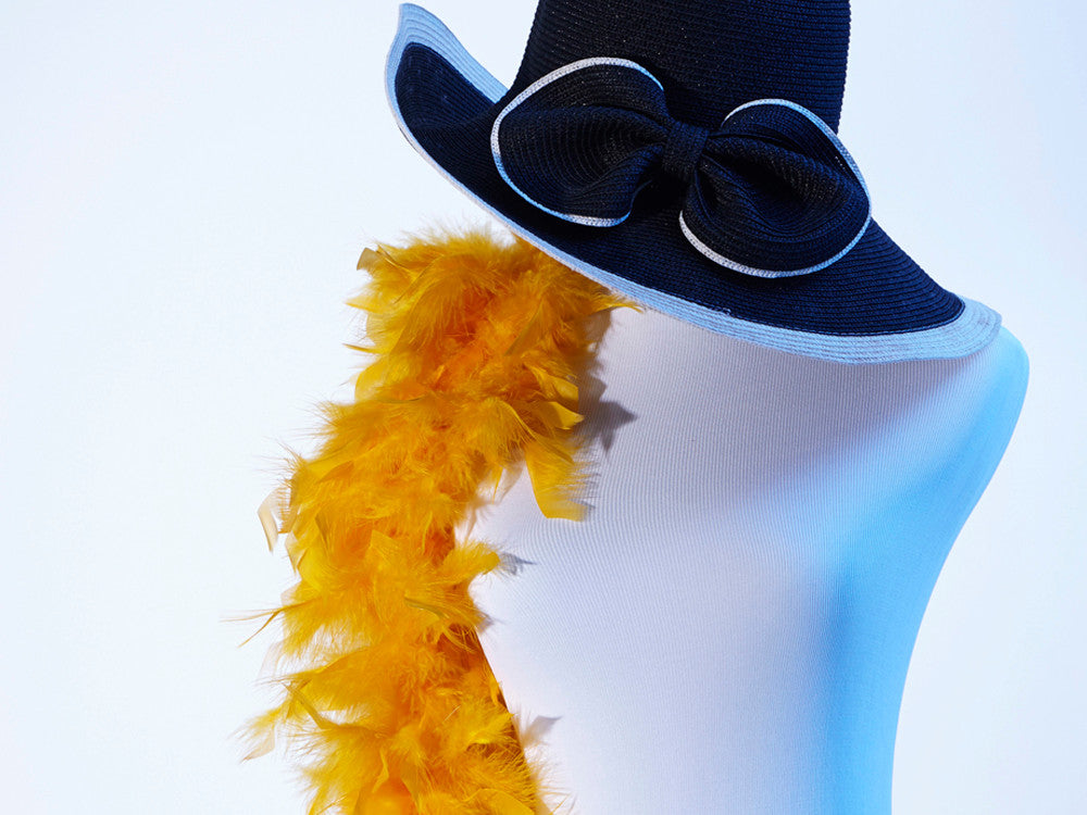 2 Yards - Golden Yellow Heavy Weight Chandelle Feather Boa | 80 Gram