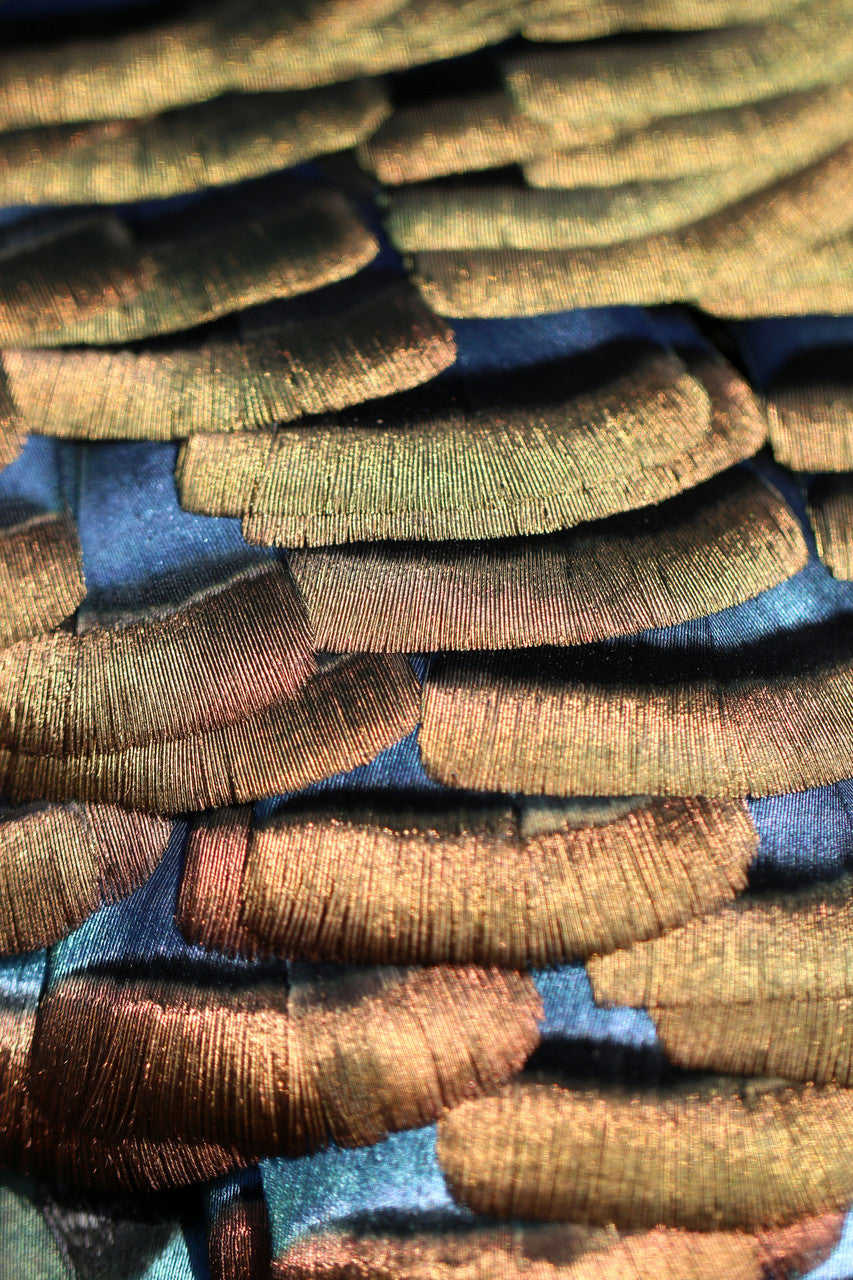 1 Pair - Natural Brown Bronze Merriam Small Wild Turkey Tail Feather Clump