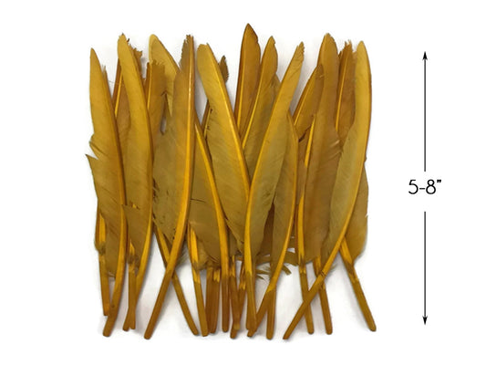 1 Pack - Antique Gold Duck Primary Wing Pointer Feathers 0.50 Oz.