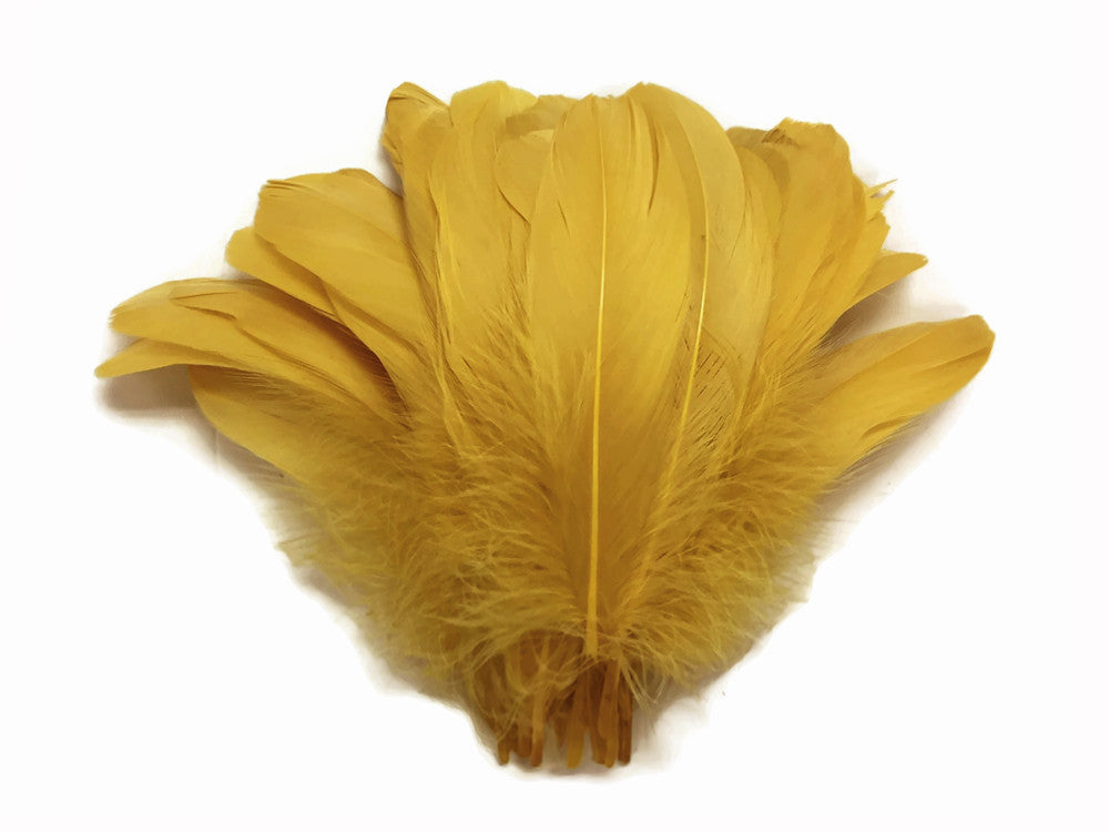 1 Pack - Antique Gold Goose Nagoire Loose Feather - 0.25 Oz