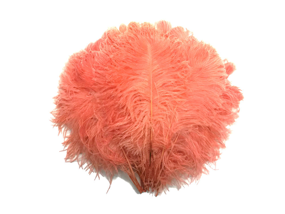 1/2 Lb - 12-16" Apricot Ostrich Tail Wholesale Fancy Feathers (Bulk)