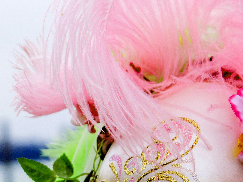 2 Pieces - 18-24" Baby Pink Large Prime Grade Ostrich Wing Plume Centerpiece Feathers