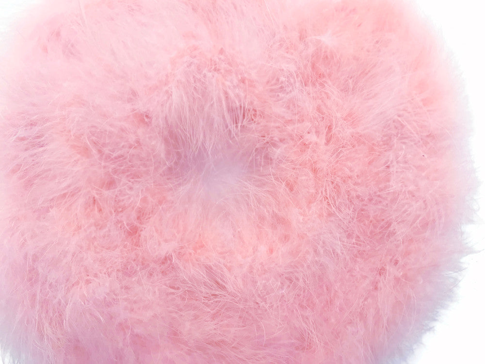 2 Yards - Baby Pink Turkey Medium Weight Marabou Feather Boa 25 Gram