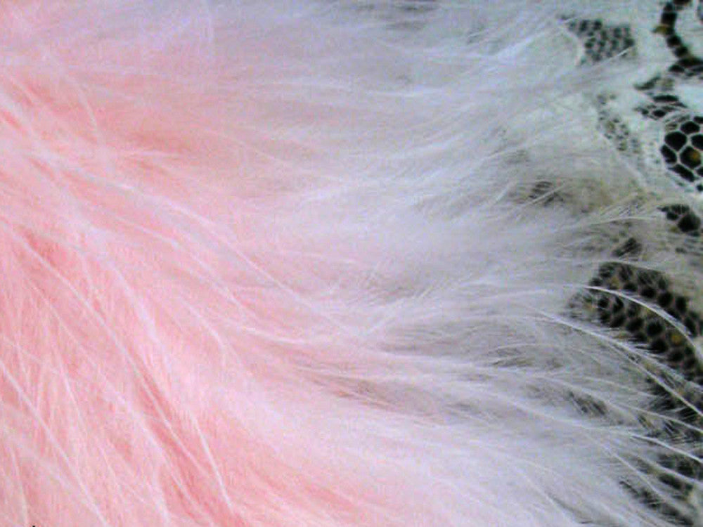 2 Yards - Baby Pink Turkey Medium Weight Marabou Feather Boa 25 Gram