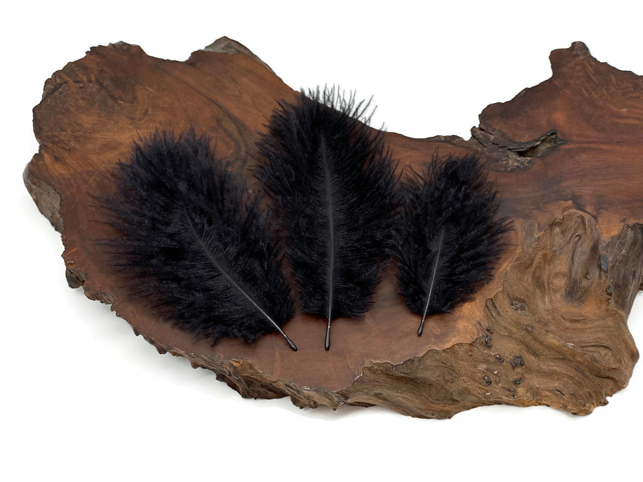 Wholesale Pack - Black Ostrich Small Confetti Feathers (Bulk)