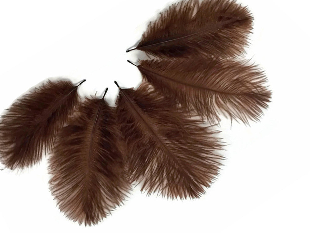 1 Pack - Brown Ostrich Small Confetti Feathers 0.3 Oz