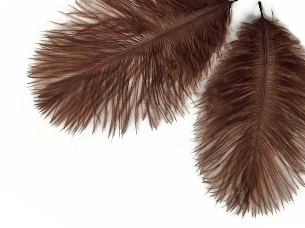 1 Pack - Brown Ostrich Small Confetti Feathers 0.3 Oz