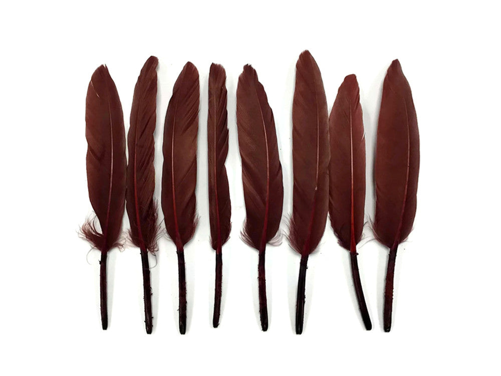 1/4 Lb. - Brown Dyed Duck Cochettes Loose Wing Quill Wholesale Feather (Bulk)