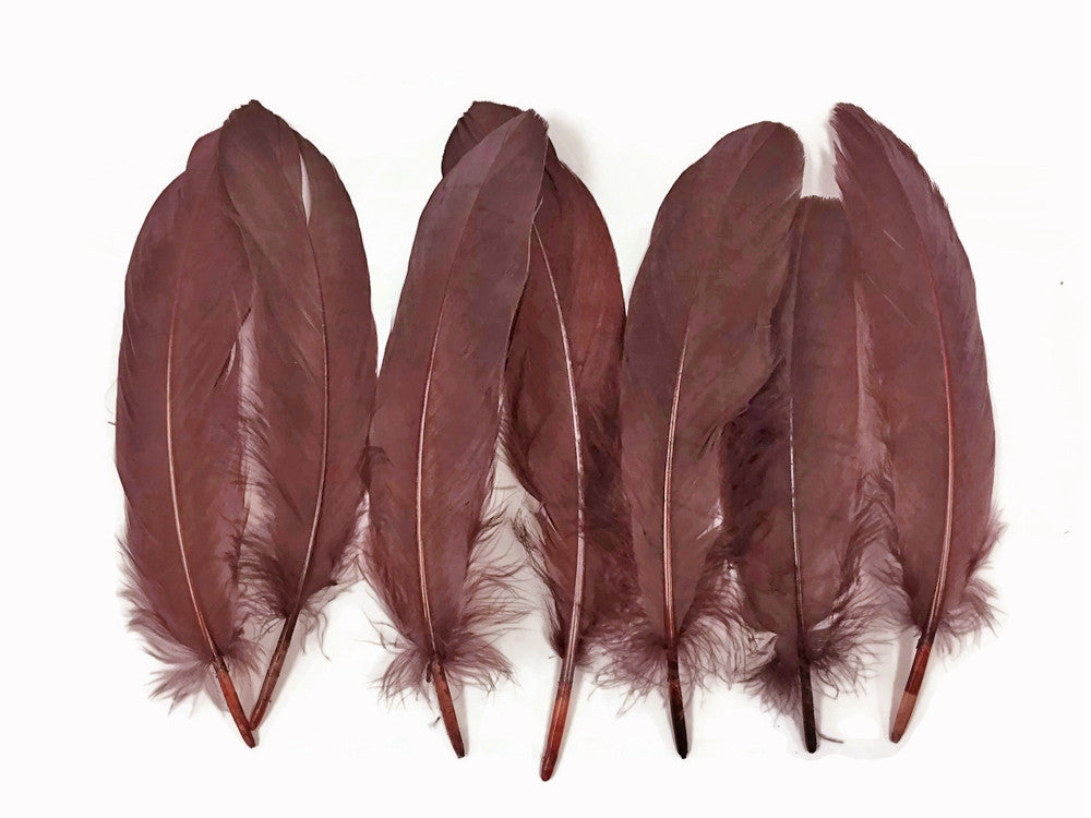 1 Pack - Brown Goose Satinettes Loose Feathers 0.3 Oz.