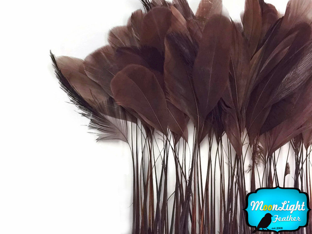 1 Yard - Brown Stripped Coque Tail Feathers Wholesale Trim (Bulk)