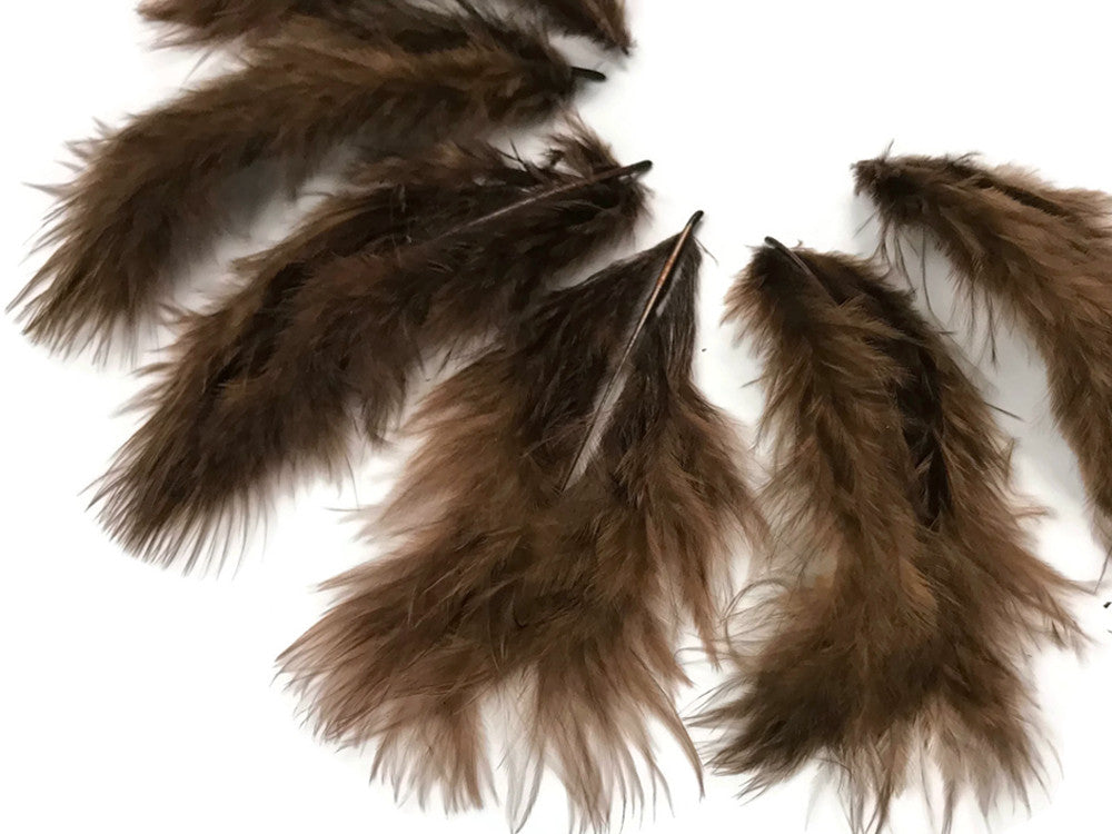 1/4 Lb - Brown Turkey Marabou Short Down Fluffy Loose Wholesale Feathers (Bulk)