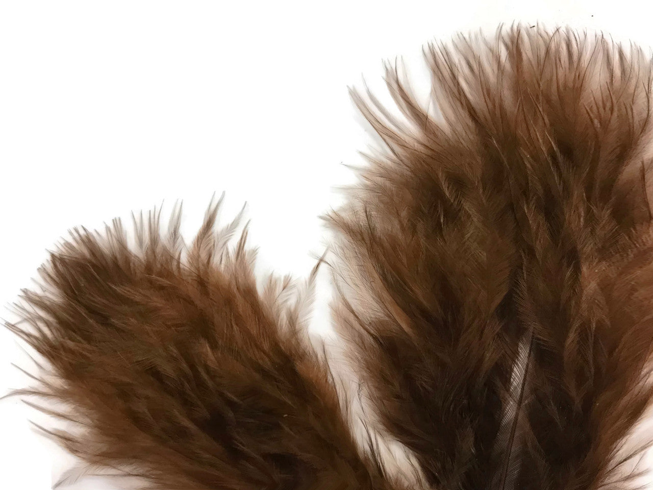 1/4 Lb - Brown Turkey Marabou Short Down Fluffy Loose Wholesale Feathers (Bulk)