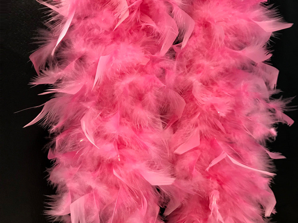 2 Yards - Candy Pink Heavy Weight Chandelle Feather Boa | 80 Gram