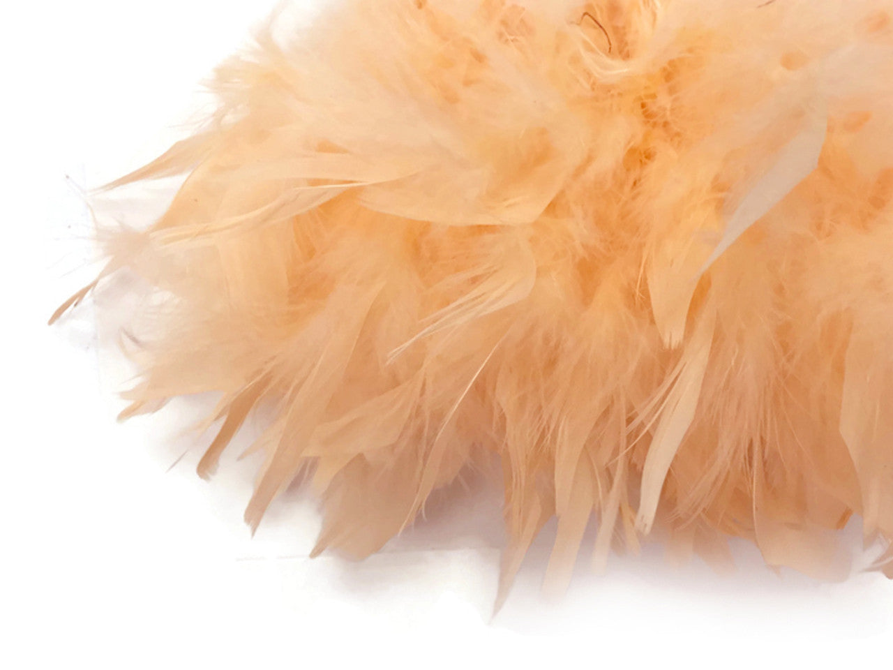 1 Yard – Champagne Chandelle Turkey Fluffy Feather Trim