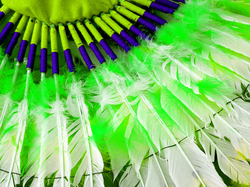 1/4 Lb - Chartreuse Green Turkey Marabou Short Down Fluffy Loose Wholesale Feathers (Bulk)