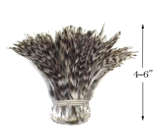 1 Yard - Grey Chinchilla Strung Rooster Neck Hackle Wholesale Feathers (Bulk)