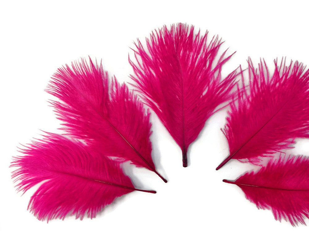 Wholesale Pack - Claret Ostrich Small Confetti Feathers (Bulk)