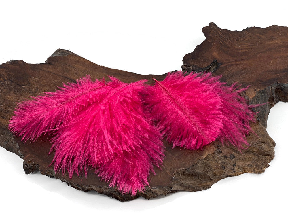 Wholesale Pack - Claret Ostrich Small Confetti Feathers (Bulk)