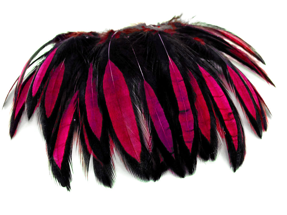 1 Dozen - Claret Whiting Farms BLW Laced Hen Cape Loose Feathers