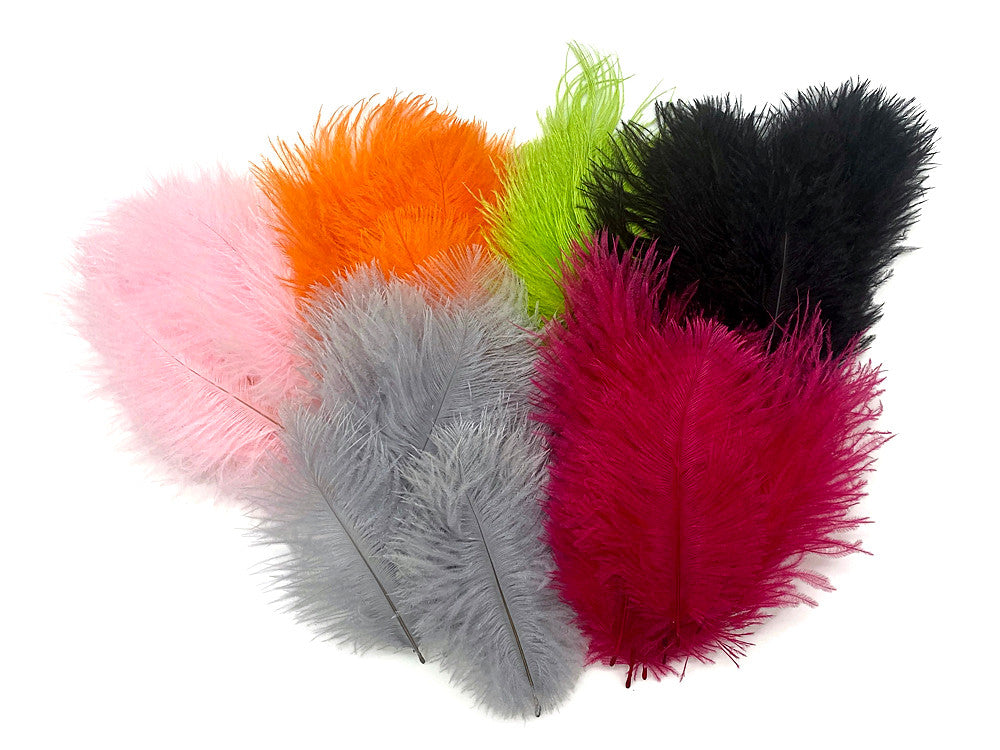 Wholesale Pack - Claret Ostrich Small Confetti Feathers (Bulk)