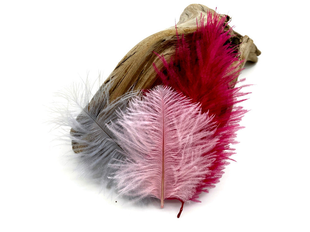 Wholesale Pack - Red Ostrich Small Confetti Feathers (Bulk)