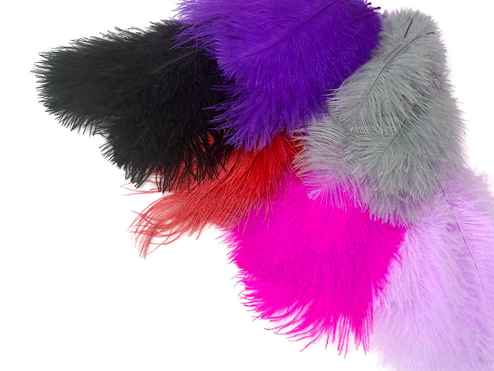 Wholesale Pack - Hot Pink Ostrich Small Confetti Feathers (Bulk)