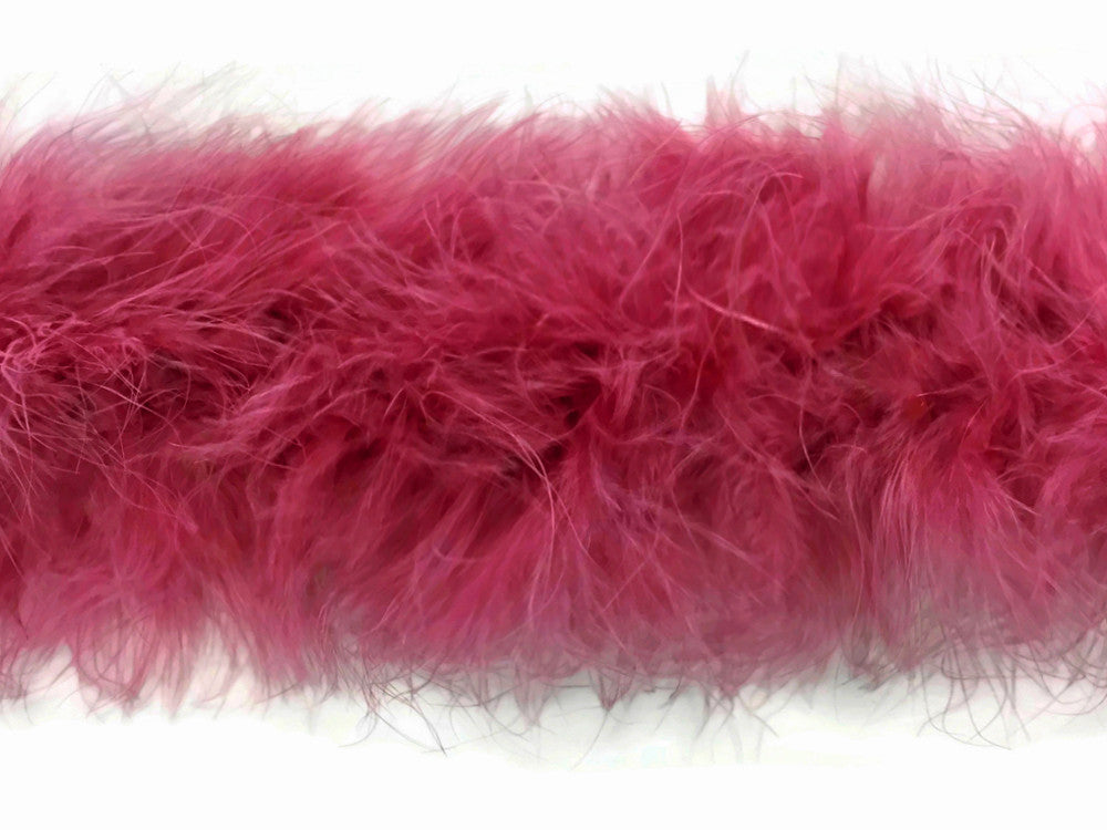 2 Yards - Dusty Pink Turkey Medium Weight Marabou Feather Boa 25 Gram