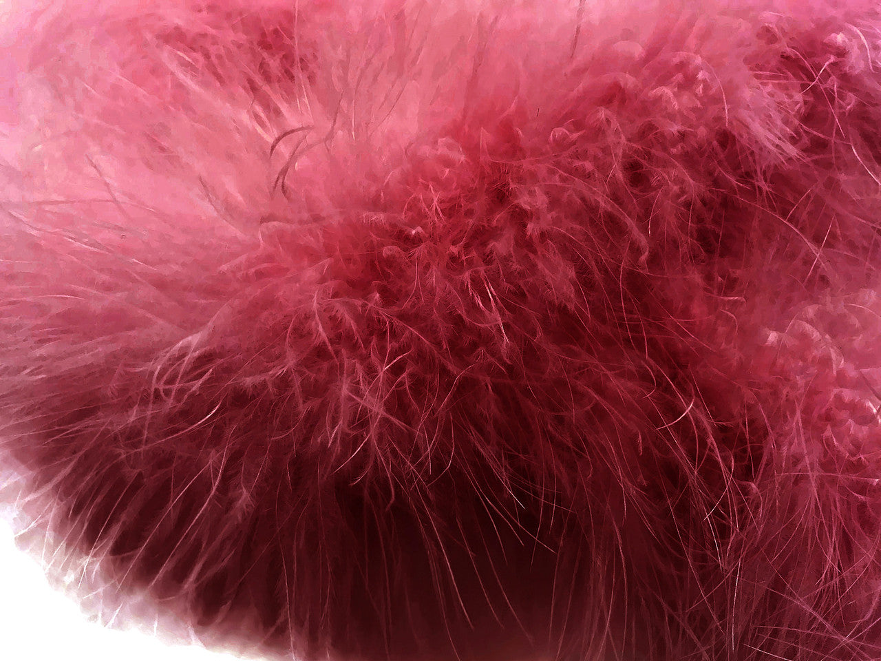 2 Yards - Dusty Pink Turkey Medium Weight Marabou Feather Boa 25 Gram