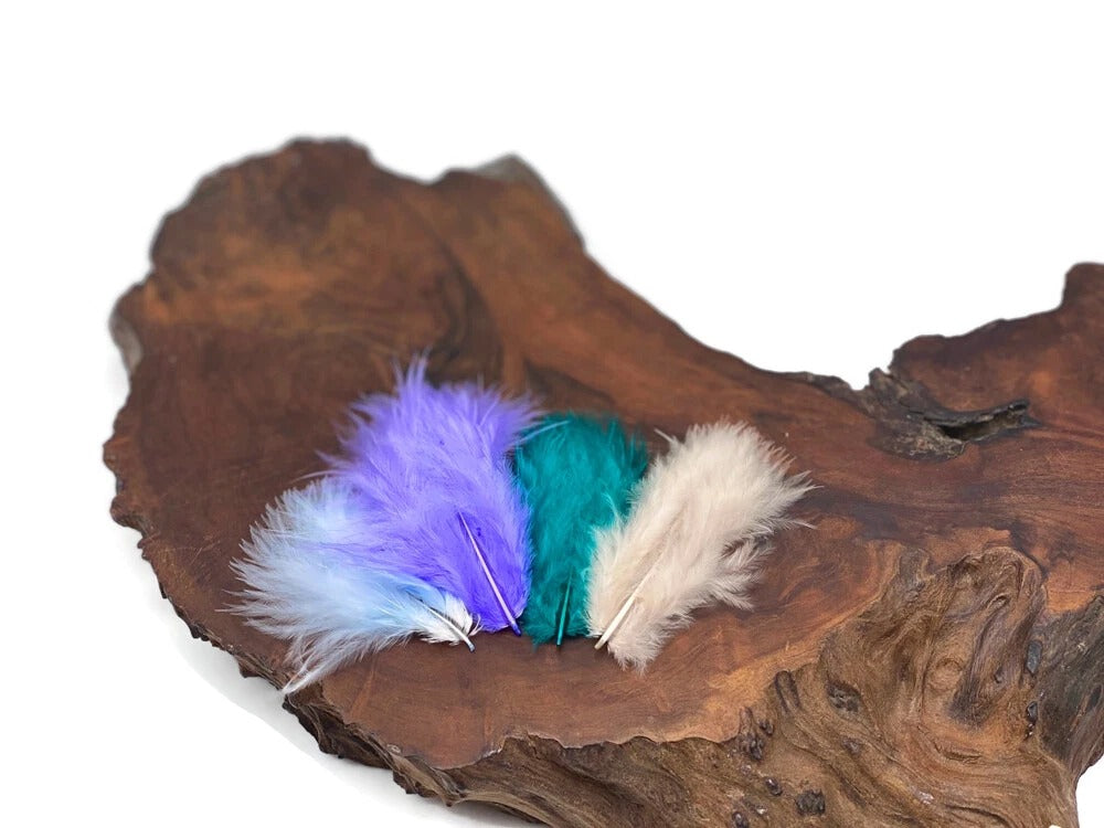 1 Pack - Nude Turkey Marabou Short Down Fluff Loose Feathers 0.10 Oz.