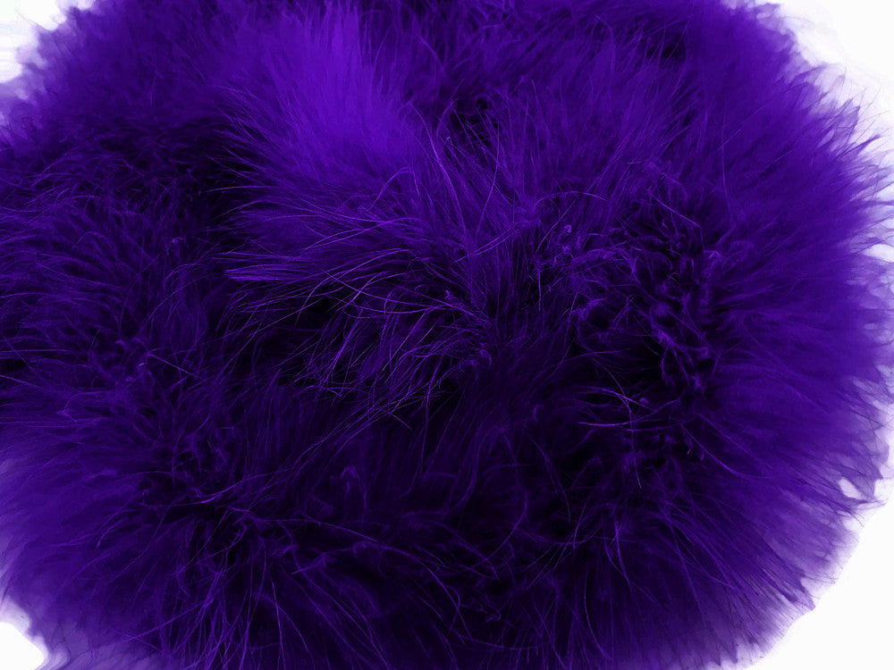 2 Yards - Eggplant Turkey Medium Weight Marabou Feather Boa 25 Gram