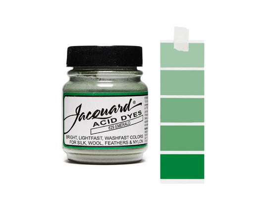 Emerald Green Jacquard Acid Dyes - 1/2 Oz