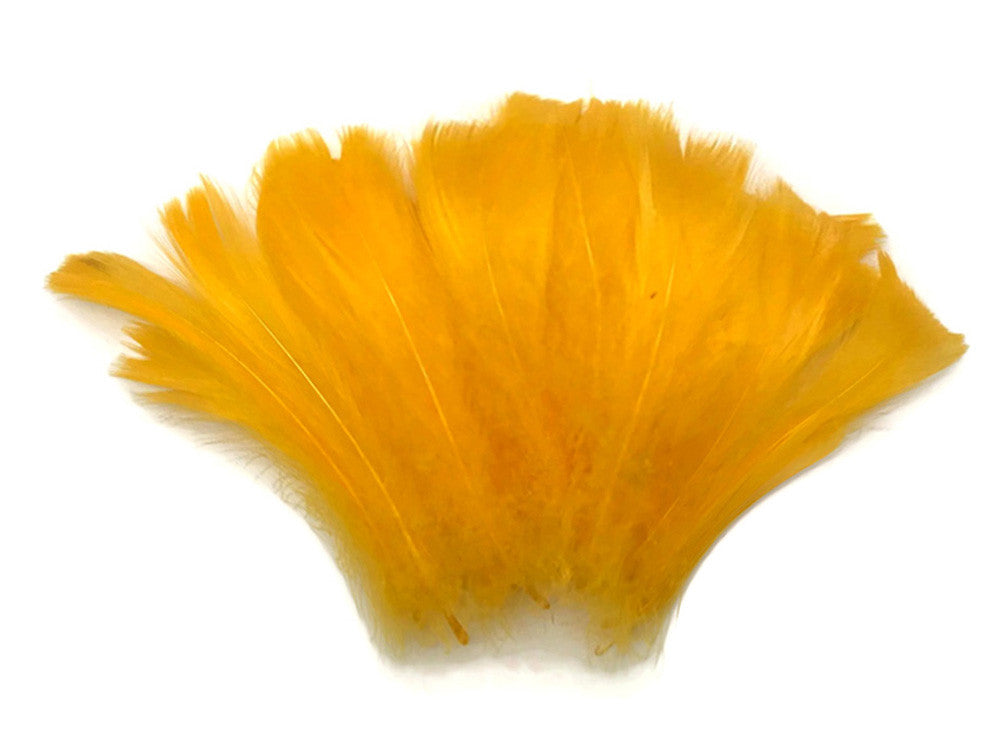 1 Pack - 2-3" Golden Yellow Goose Coquille Loose Feathers - 0.35 Oz.