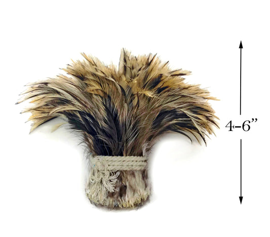 1 Yard - Golden Badger Strung Rooster Neck Hackle Wholesale Feathers (Bulk)