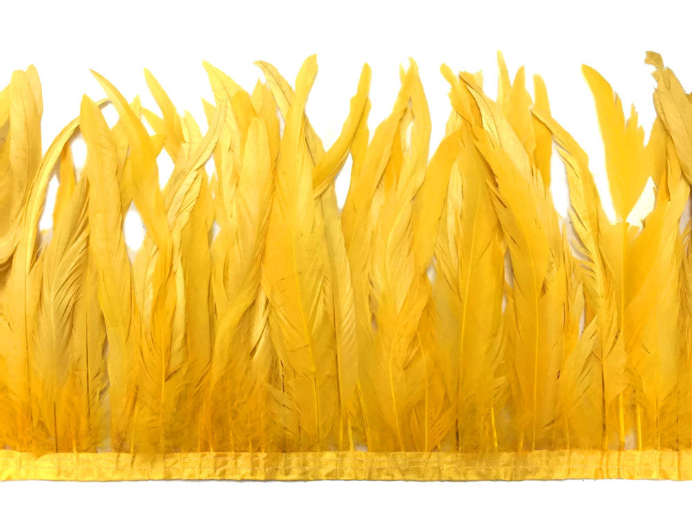 10 YARD Yellow feather outlet trim