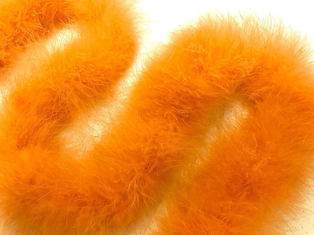 2 Yards - Golden Yellow Turkey Medium Weight Marabou Feather Boa 25 Gram