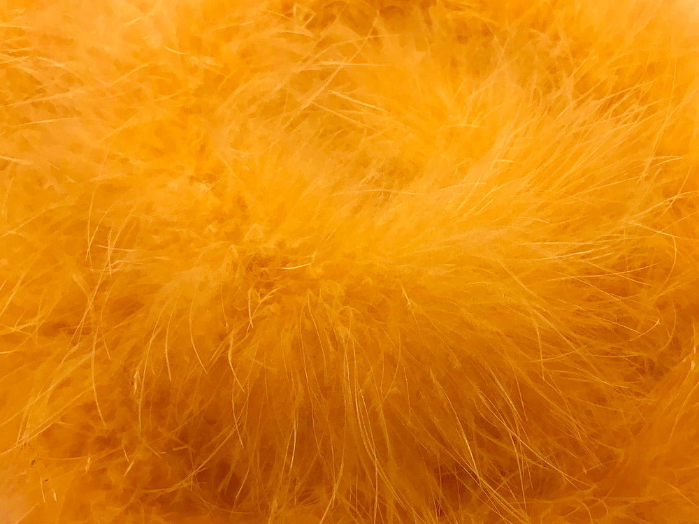 2 Yards - Golden Yellow Turkey Medium Weight Marabou Feather Boa 25 Gram