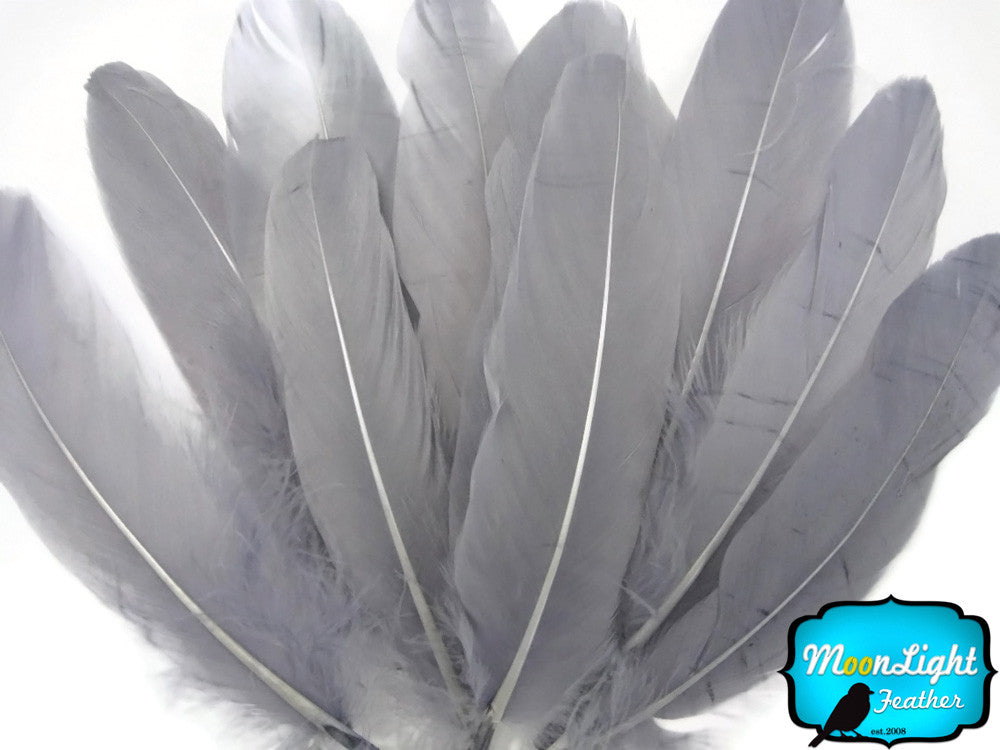 1 Pack - Grey Goose Satinettes Loose Feathers 0.3 Oz.