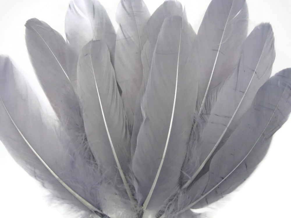 1/4 Lb - Grey Goose Satinettes Wholesale Loose Feathers (Bulk)