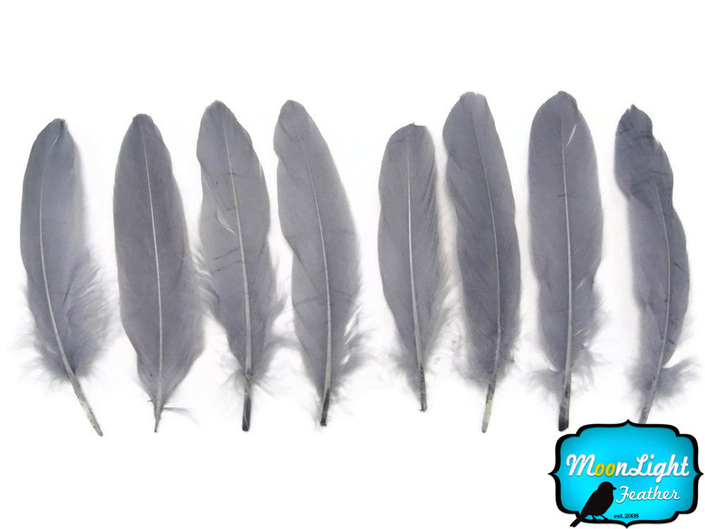 1/4 Lb - Grey Goose Satinettes Wholesale Loose Feathers (Bulk)