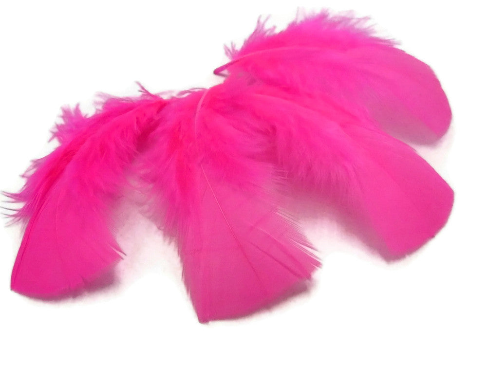 1 Pack - Pink Mix Dyed Turkey T-Base triangle Body Plumage Feathers 0.50 Oz.