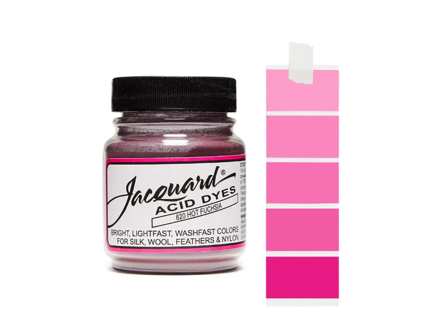 Hot Fuchsia Jacquard Acid Dyes - 1/2 Oz