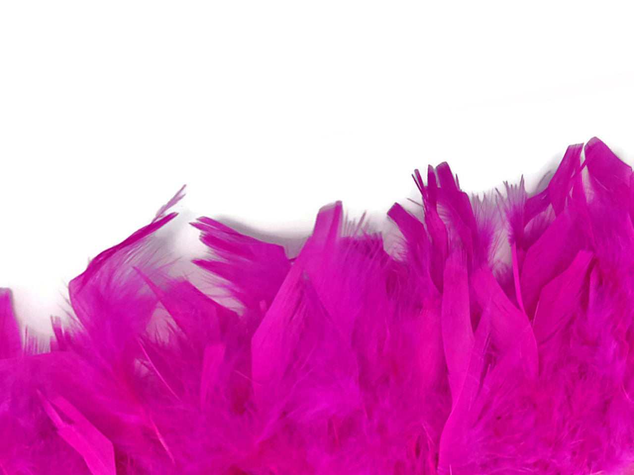 1 Yard – Hot Pink Chandelle Turkey Fluffy Feather Trim