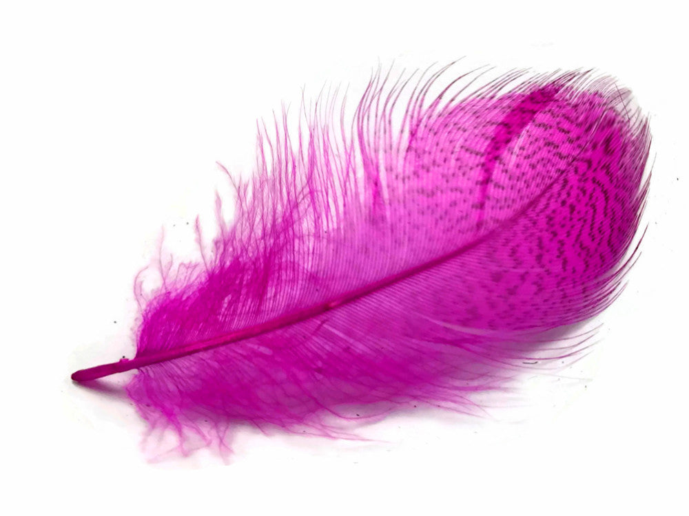 1 Pack - Hot Pink Mallard Duck Flank Feathers 0.10 Oz.