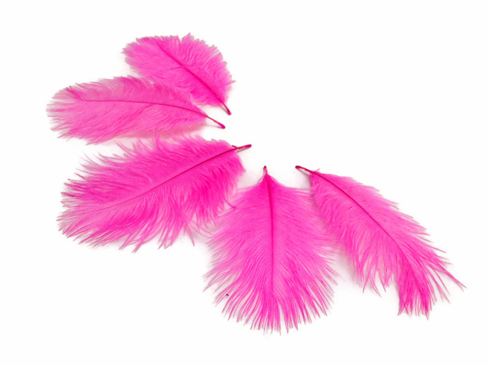 Wholesale Pack - Hot Pink Ostrich Small Confetti Feathers (Bulk)