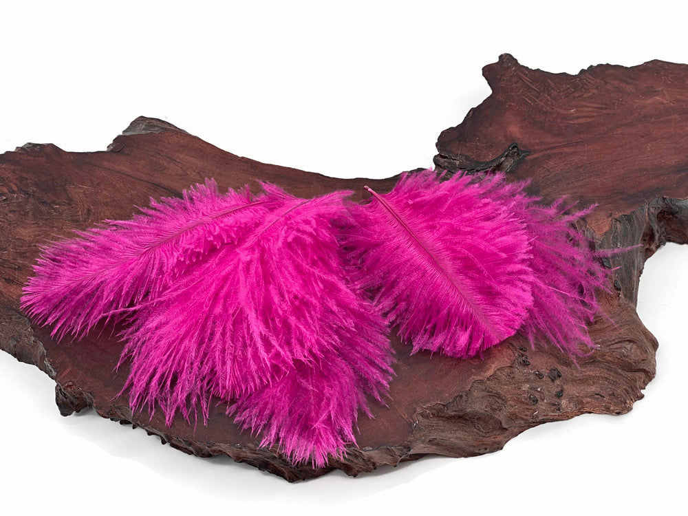 Wholesale Pack - Hot Pink Ostrich Small Confetti Feathers (Bulk)