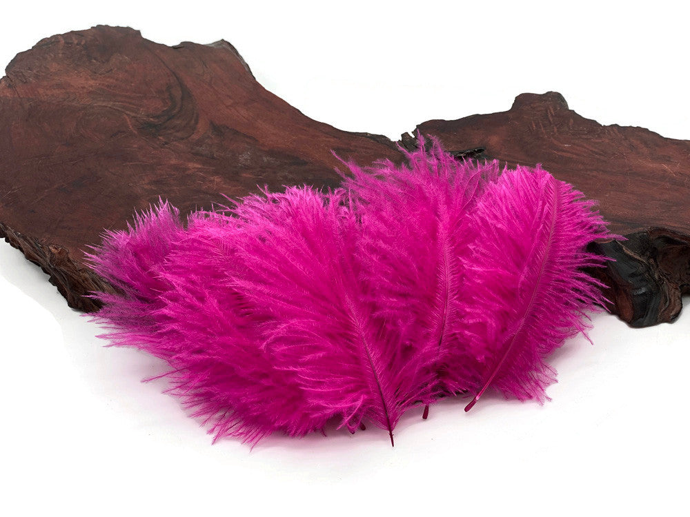 Wholesale Pack - Hot Pink Ostrich Small Confetti Feathers (Bulk)